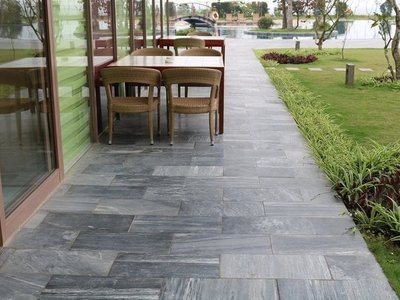 Đá đen sọc dưa lát sân nền cao cấp giá rẻ tại Hà Nội