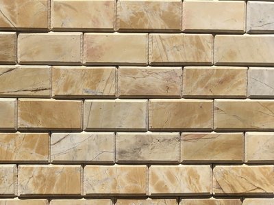 Đá chà cát soi cạnh vàng 10x20cm ốp tường trang trí mặt tiền